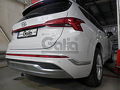 Фаркоп Hyundai Santa Fe IV 2020-2023 (Хендай Санта Фе 4) оцинкований Швидкознімний автомат на ручці