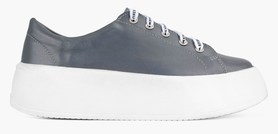 Крипери жіночі сірі натуральна шкіра Україна Viscala — розмір 36 (23,4 см) (модель: Vis2011-351Kgrey), фото 1