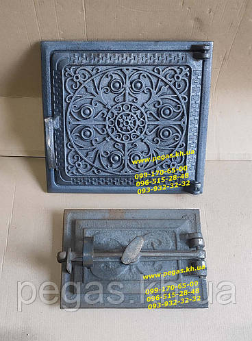 Дверки дверцы чугунные комплект грубу, печи, барбекю, мангалы чугунное ...