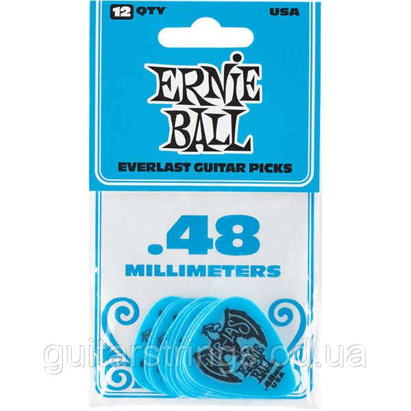 Медіатори Ernie Ball 9181 Everlast Delrin Picks Blue 0.48 mm 12-Pack