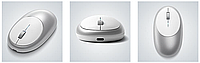 Бездротова Bluetooth Миша Satechi M1 WhiteSilver SATECHI Aluminum M1 Wireless Bluetooth Mouse, фото 3