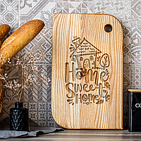 Доска кухонная деревянная с гравировкой Home Sweet Home 34х23 см