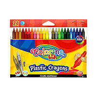 Олівці стираються воскові кольорові Colorino 24 кольори 67348PTR