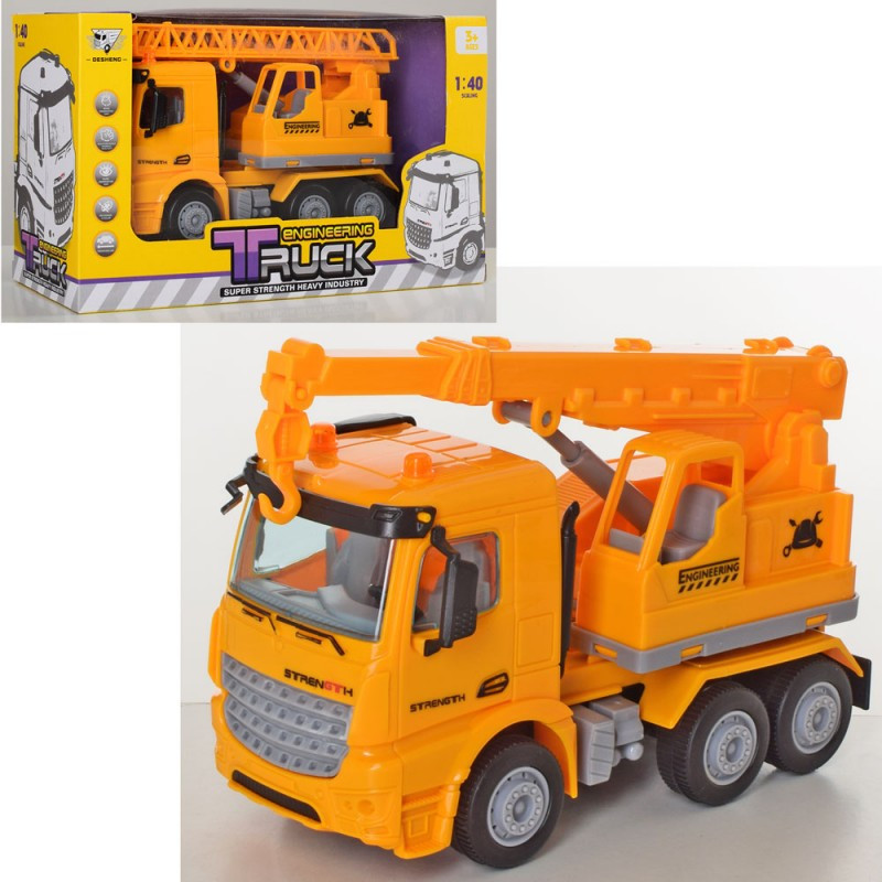 998-4-5 Будівельник Кран інерційний, 1:40, рухомі деталі, коробка 22-13,5-9 см