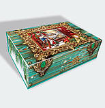 Новорічна коробка, Різдвяна бандероль / 1000 гр, Картонная упаковка для конфет, фото 3