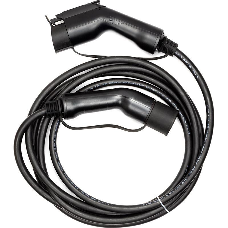 Зарядный кабель HiSmart для электромобилей Type 1 - Type 2, 32A, 7.2кВт, 1 фазный, 5м (EV200009) - фото 1 - id-p1706855301