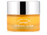 Ночная маска для губ с витамином E и маслом облепихи Petitfee Oil Blossom Lip Mask Sea Buckthorn Oil, 15г