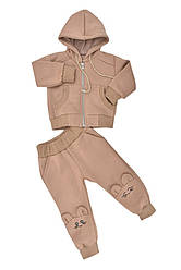 Дитячий спортивний костюм для хлопчика (кофта на блискавці з капюшоном + штани), БОМА (розмір 80)