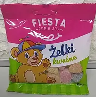 Конфеты желейные кислые Fiesta Zelki Kwasne, 80г, жевательные конфеты, Польша