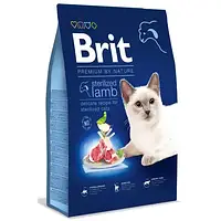 Brit Premium Cat Sterilised Lamb сухий корм для стерилізованих кішок із ягням, 8 кг