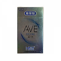 Презервативи з натурального латексу супертонкі AVE Muaisi 10 шт., Преміум