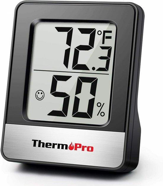 Термогігрометр ThermoPro TP-49 чорний (-30..+60°C; 10..99%)