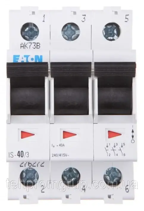 Вимикач навантаження Eaton IS-20/3, 3P, 20A, фото 1
