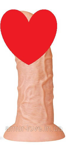 Фалоїмітатор Realistic Curved Dildo Flesh 9.5''
