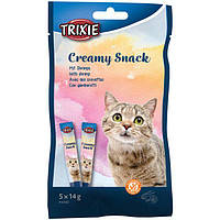 Trixie TX-42682 Creamy Snacks 5 шт - жидкое лакомство креветка 5х14 гр