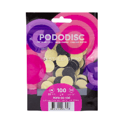 Змінні файли для педикюрного диска на м'якій основі 100 гріт STALEKS PRO PODODISC S 50 шт. PDF-15-100