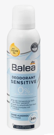 Дезодорант жіночий Balea Sensitive 0% Aluminium 200 мл