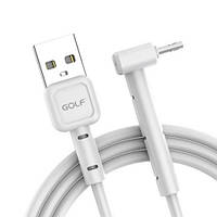 Кабель синхронизации Golf GC-69 USB - microUSB 3A 1 м White (3_02116)