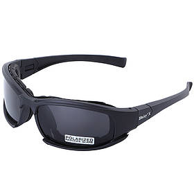 Тактичні окуляри Daisy X7 із 4 змінними лінзами + чохол Black (3_02208)