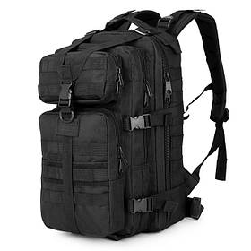 Тактичний штурмовий військовий рюкзак 35 л Black (M06B) (3_02209)