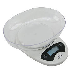 Електронні кухонні ваги Matarix MX-404 з чашею 7кг White (3_02334)