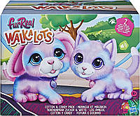 Інтерактивне цуценя та кошеня набір із двох FurReal Walkalots Big Wags Cotton and Candy 2-Pack, Hasbro