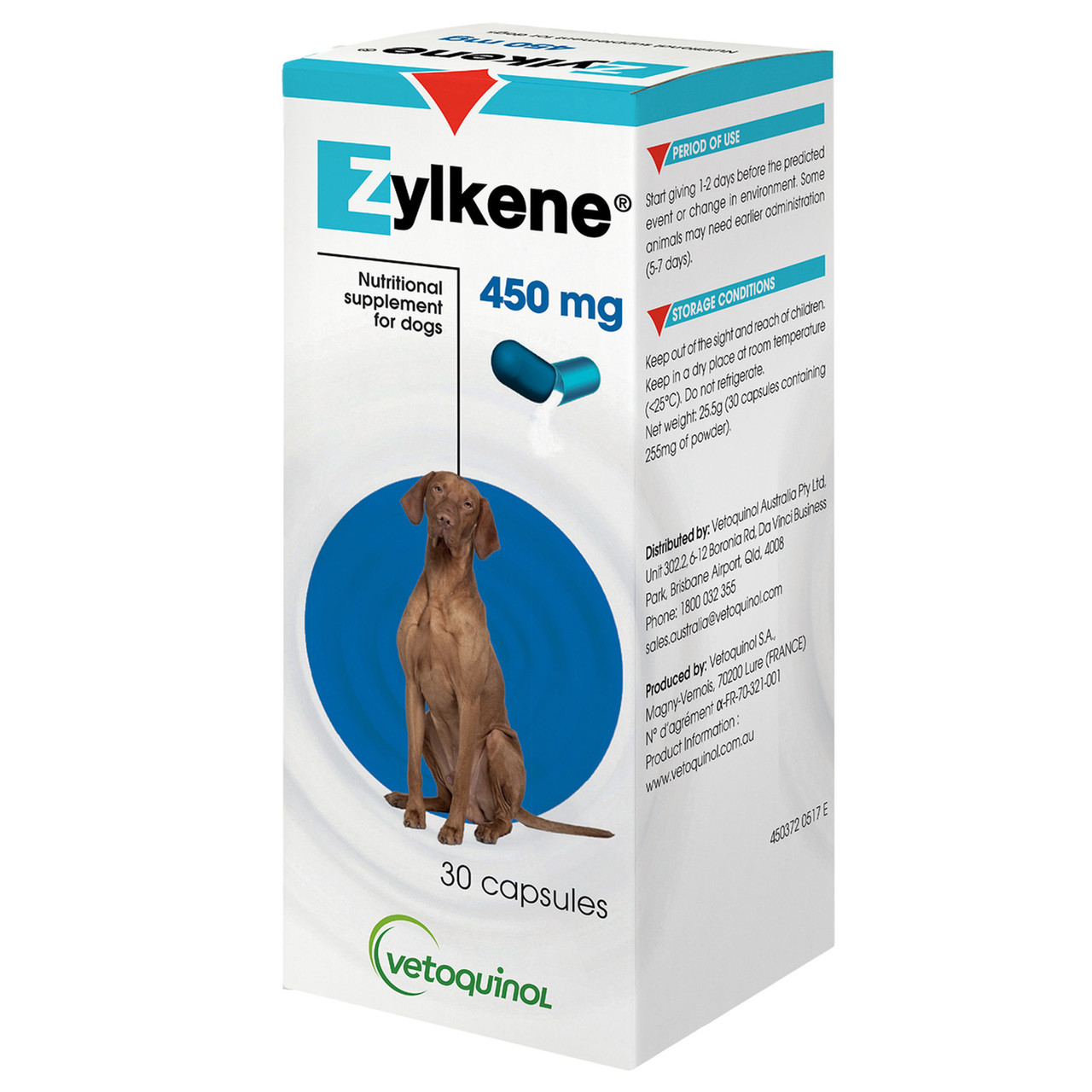 Зилкене 450мг № 30 Zylkene капсули-антистрес для собак і котів, фото 1