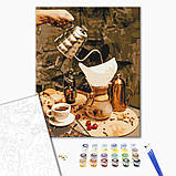 Картина за номерами Особливе чаювання Картини в цифрах акриловий живопис 40х50 см Розмальовка Натюрморт Brushme BS52337, фото 2