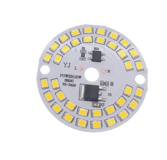 LED плати світлодіодні складки SMD2835 лампа 18 Вт 220 В (Біле тепле світло)