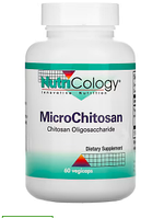 Nutricology, MicroChitosan, микрохитозан, добавка с хитозаном, 60 растительных капсул