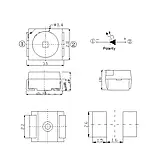 Інфрачервоний ІЧ світлодіод 850nm SX-3528-IR SMD3528-IR SMD2835 SMD1210, фото 2