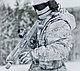 Камуфляжний костюм військовий маскхалат Multicam Alpine зима мультикам (кавер на шолом в подарунок), фото 3