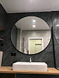 Кругле дзеркало з фоновим LED підсвічуванням у ванну, фото 2