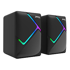 Акустична система 2.0 Jedel S-526 2x3W RGB_LED-Light 3,5"/USB Black (код 130829)