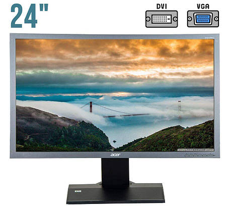 Монітор Б-клас Acer B243HL / 24" (1920x1080) TN / DVI, VGA / Вбудовані колонки 2x 2W, фото 2