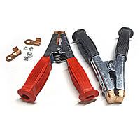 Затискач акумуляторний JX-05-02. Товщина металу 1мм. Покриття цинк (довжина 155 мм, ширина 125 мм)