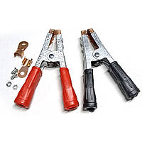 Затискач акумуляторний CDJ-001. Товщина металу 1мм. Покриття цинк, мідні зубці (довжина 140 мм, ширина 95 мм)