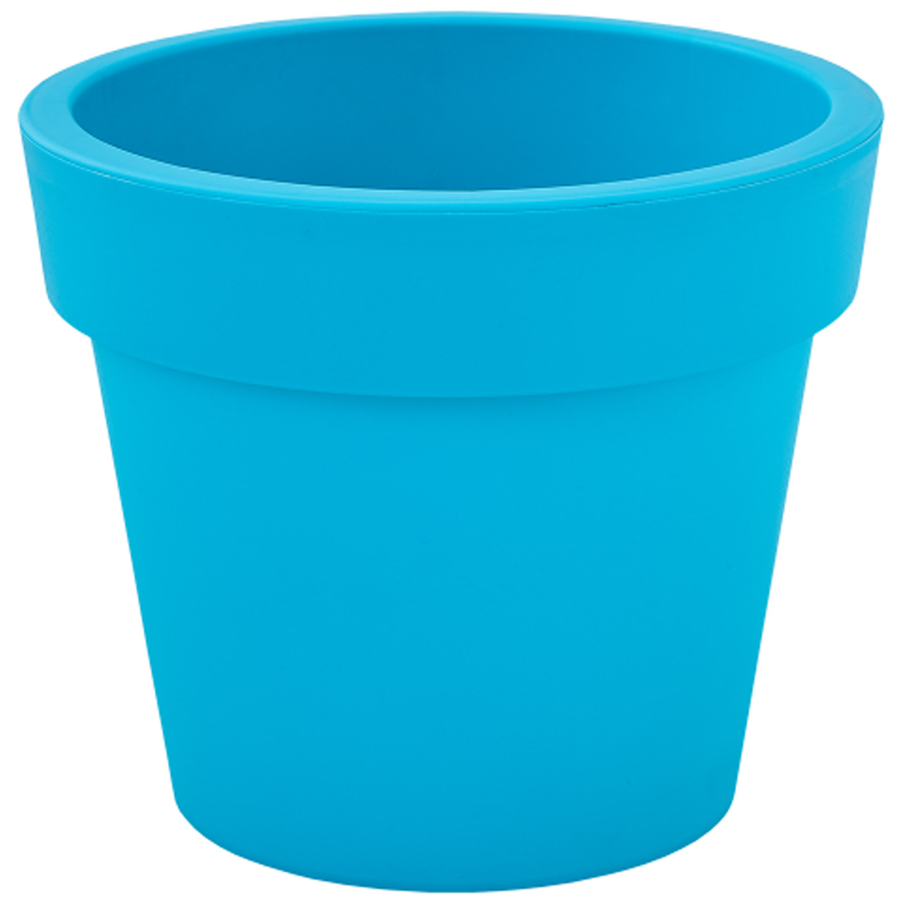 Вазон Гамма круглий 26х22 см 7 л бірюзовий Алеана, фото 1