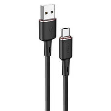 Кабель для зарядки телефона/ смартфона ACEFAST C2-04 USB - Type-C 3 A 1.2 м Чорний, фото 4