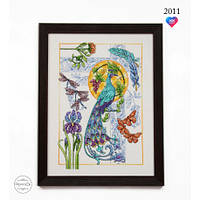 Набір для вишивання хрестиком на дерев'яній основі ФрузелОк Павич 2011