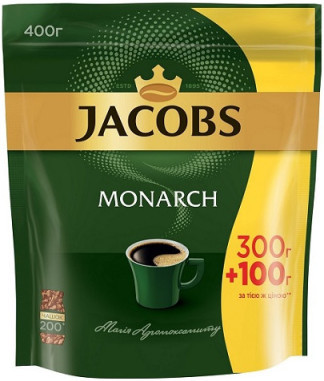 ТМ Jacobs Мonarch 400 гр. 8 шт/уп
