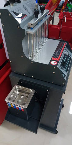 Установка для діагностики та чищення форсунок (6 форсунок, візок, ультразвукова ванна) G. I. KRAFT GI19112, фото 1