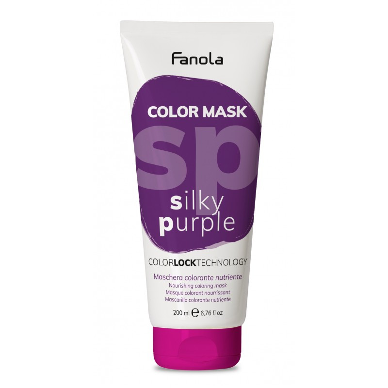 Тонуюча маска для живлення і зволоження шовковий фіолет Fanola Color Mask Silky Purple, 200 мл