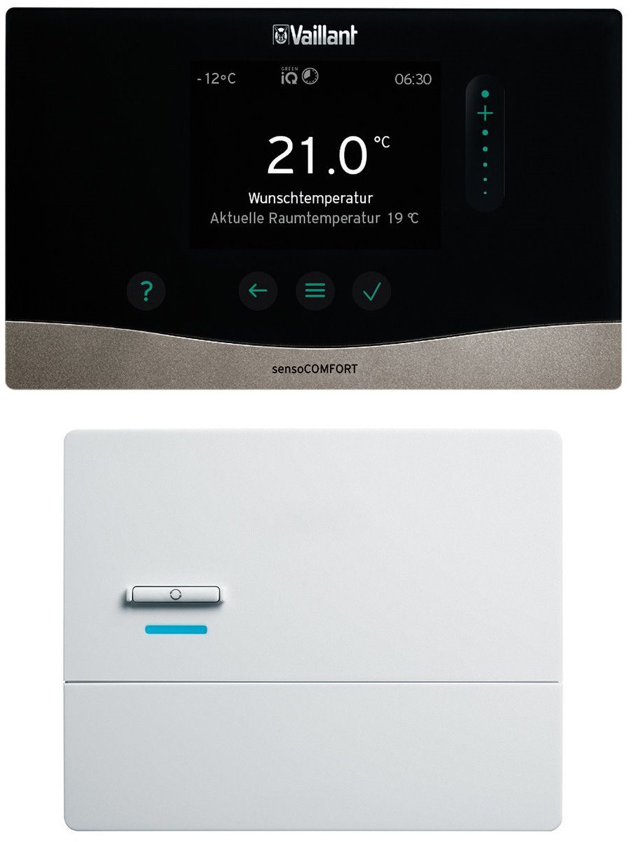 Бездротовий програмований погодозалежний регулятор Vaillant sensoCOMFORT VRC 720f