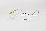 Желто-прозрачная овальная оправа для очков для зрения женская