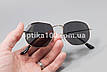 Підліткові сонцезахисні окуляри З ДІОПТРІЯМИ ДЛЯ ЗОРУ у стилі Ray-Ban у сріблястій оправі з темно-сірою лінзою, фото 2