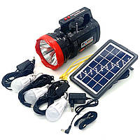 Солнечная панель RT906 3W Туристический фонарь Повербанк Bluetooth Колонка MP3 FM TFcard