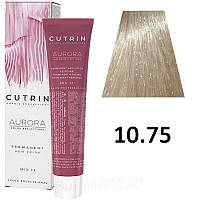 Стойкая краска для волос 10.75 Шампань Блондин Permanent Hair Color Aurora Cutrin, 60 мл