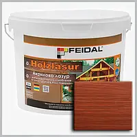 Акриловая лазурь Holzlasur Feidal (красное дерево) 9л