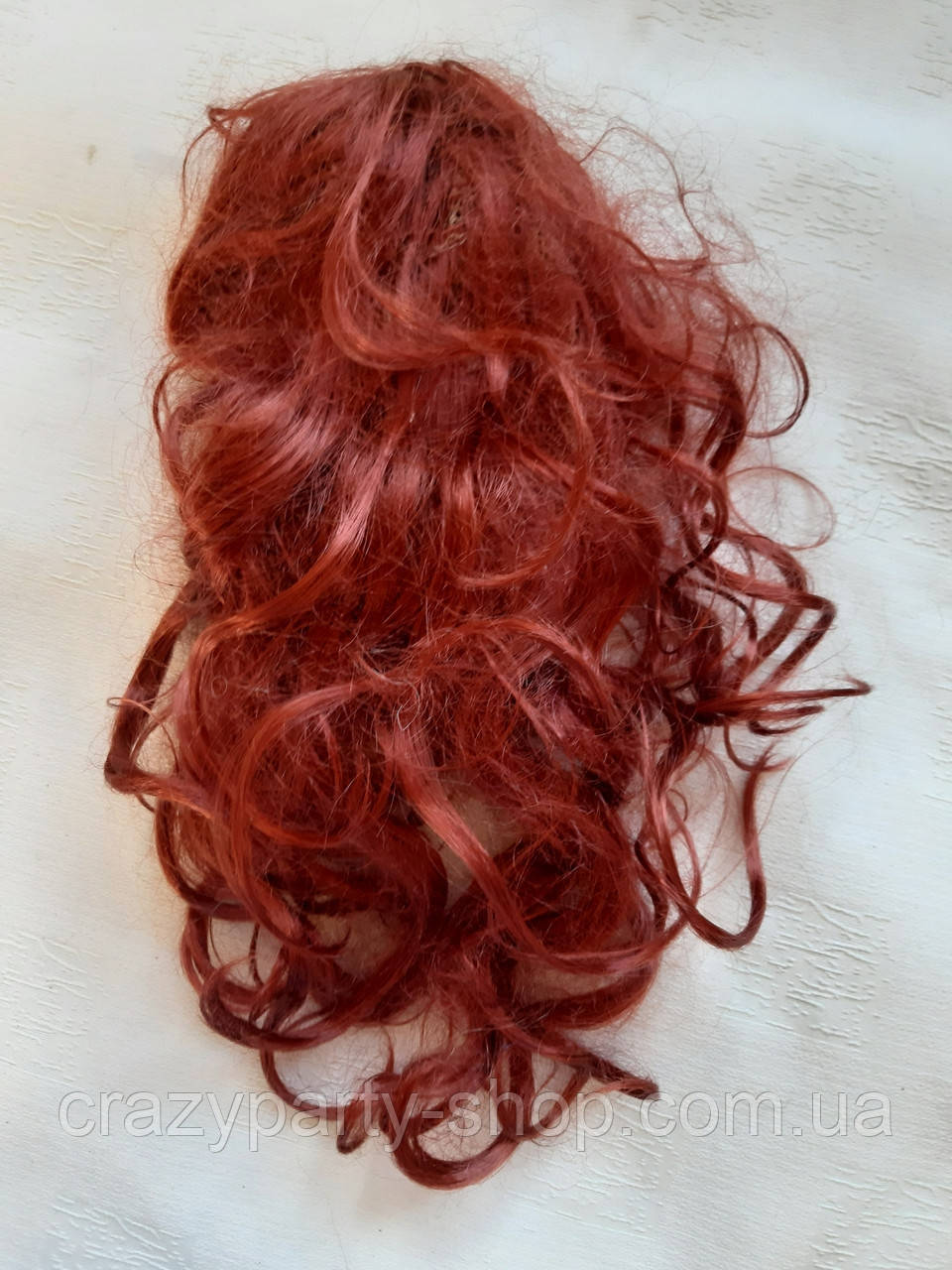 Карнавальна перука жіноча мідний колір б/в, фото 1